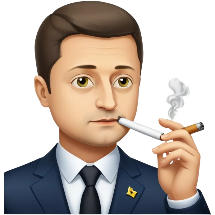 President zelensky smoke emoji
