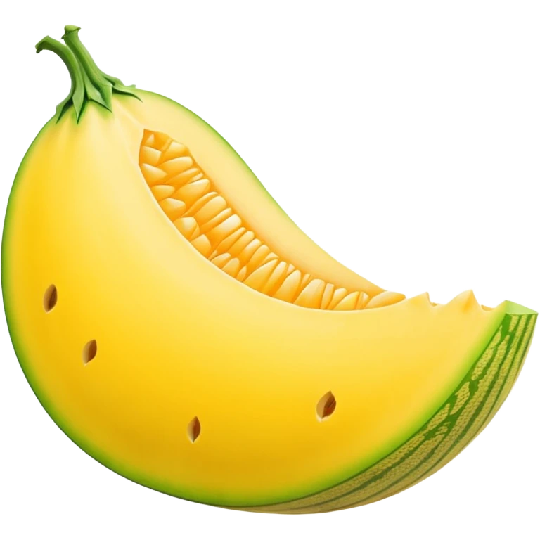 canary whole very yellow melon oval shape emoji