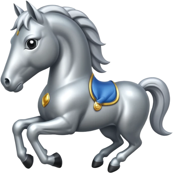 silver horse emoji