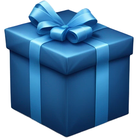 dark blue present emoji