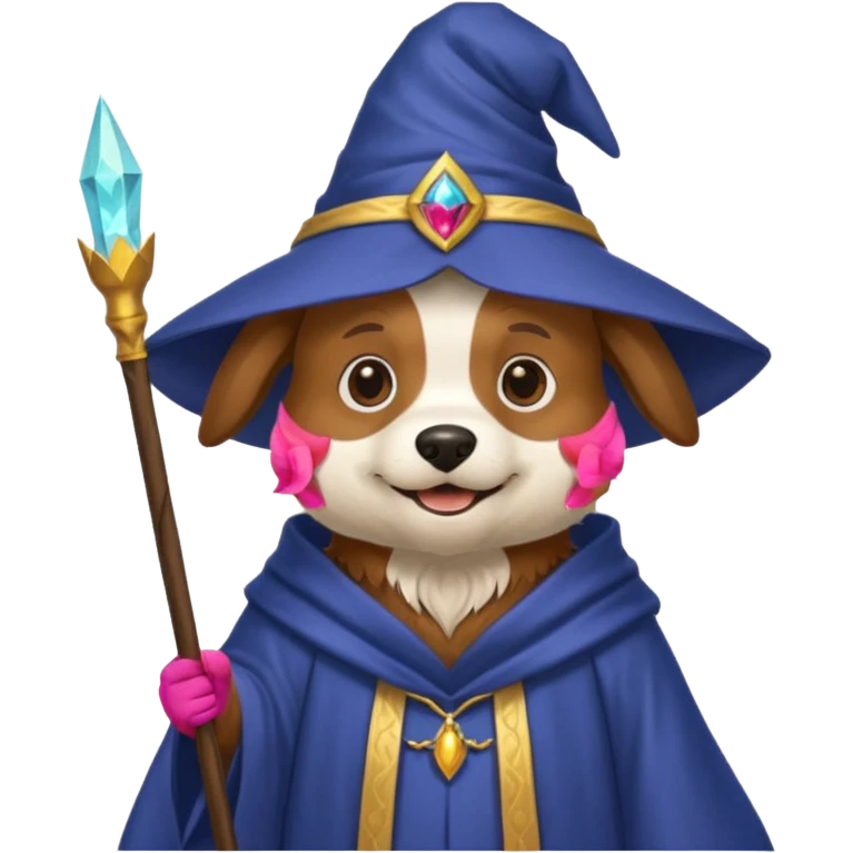 Dog wizard emoji