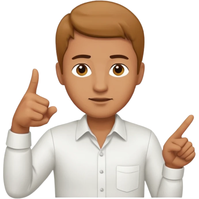 man pointing down emoji