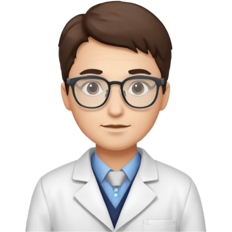 A researcher in a white coat emoji