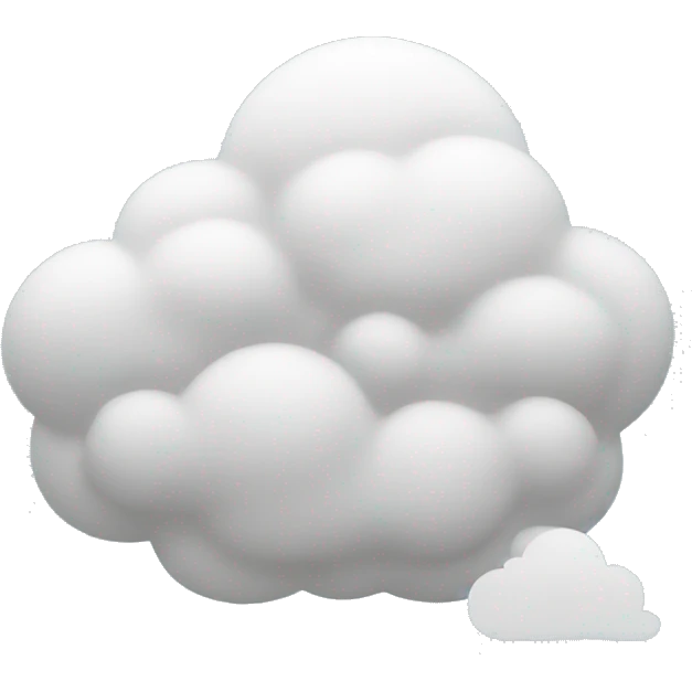 thought as a cloud emoji