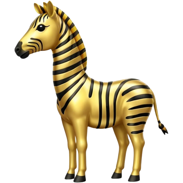 gold zebra emoji