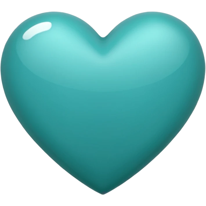 Teal heart emoji