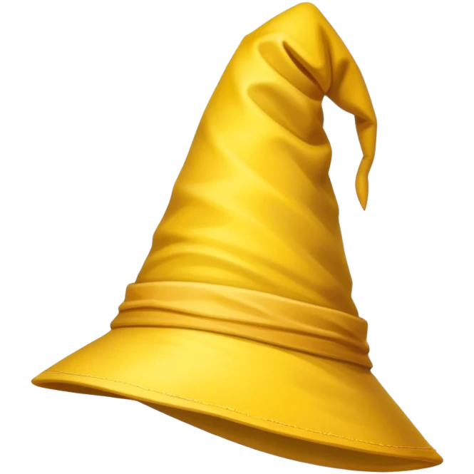 yellow wizard hat perspective emoji
