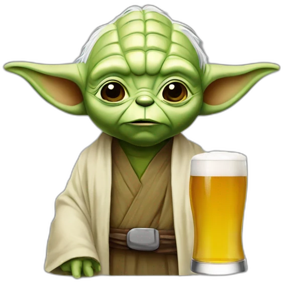 Yoda beer emoji