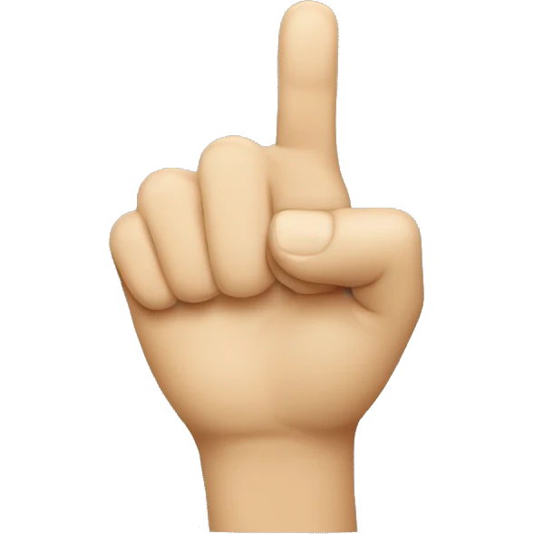 Pointing finger your side  emoji