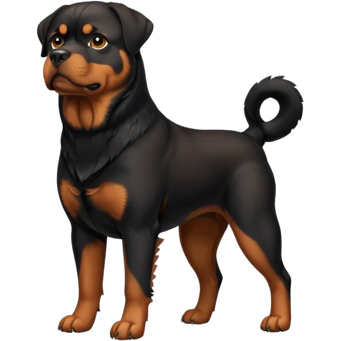 dog rottweiler full body emoji