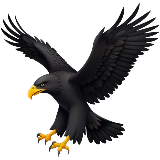 Black eagle emoji