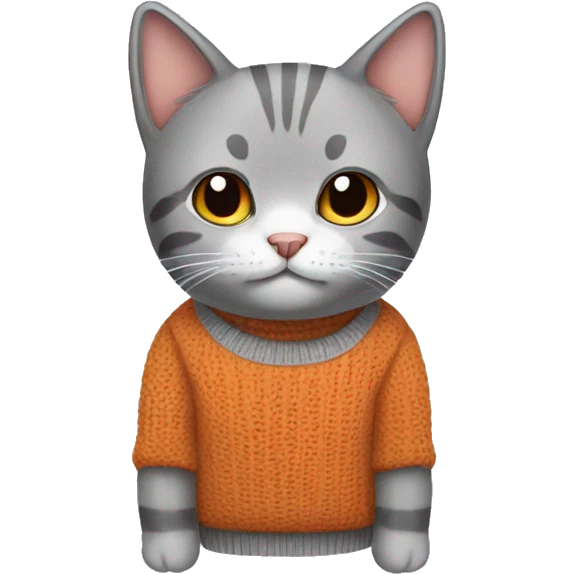 CAT wearing jumper  emoji
