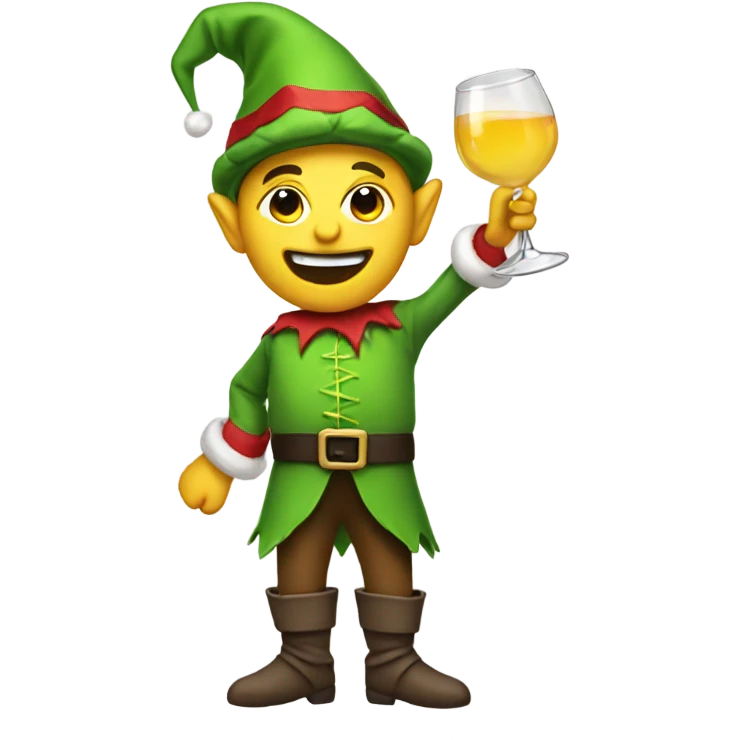 Tipsy elf emoji