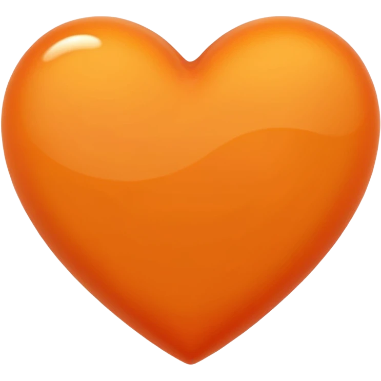 Orange heart emoji