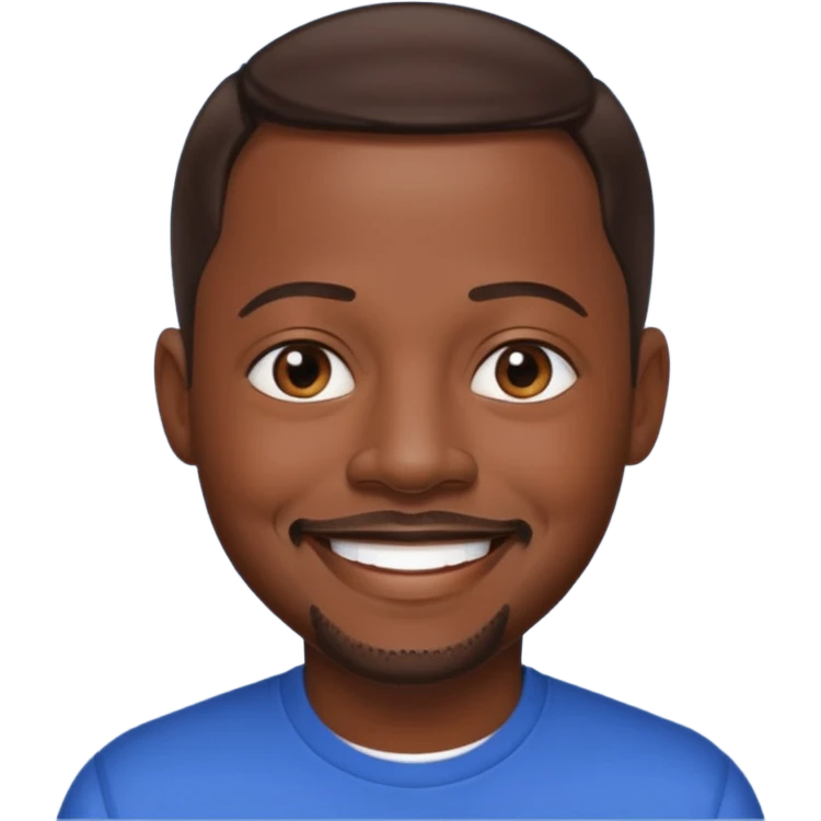 Martin Lawrence with dark brown hair emoji