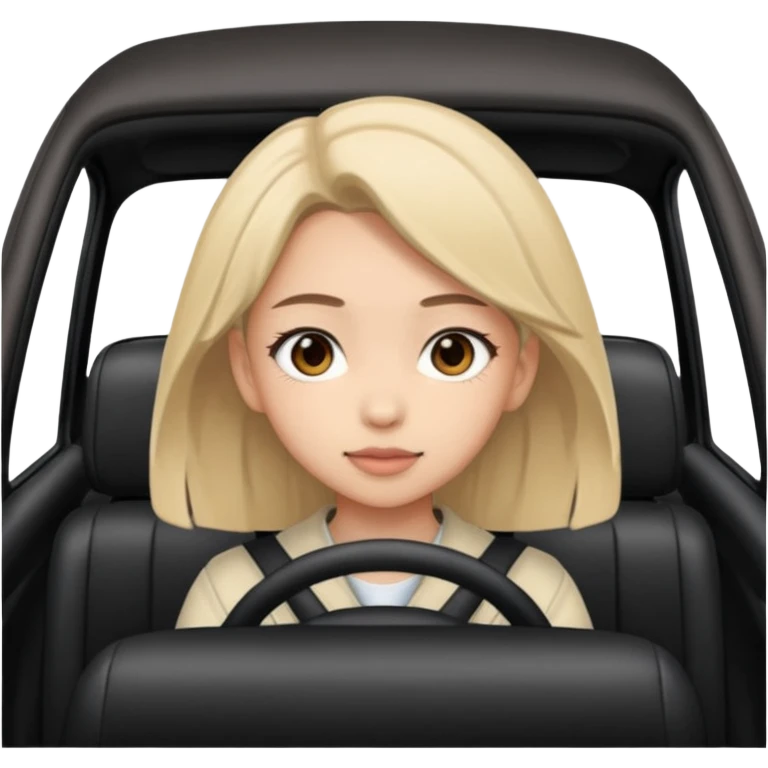 Girl car anime emoji