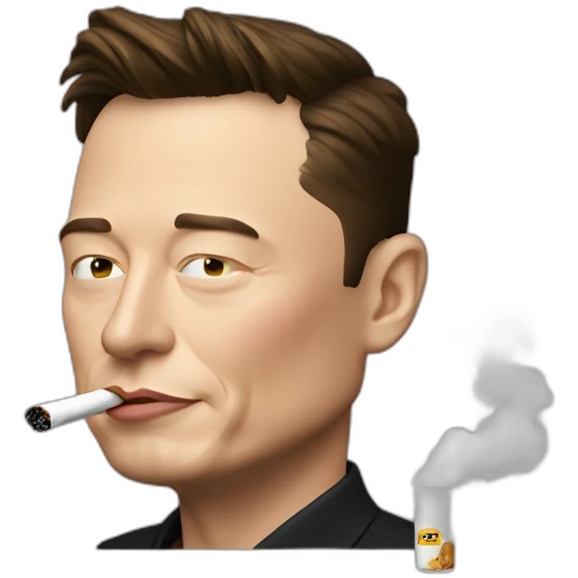 Elon musk smoking emoji