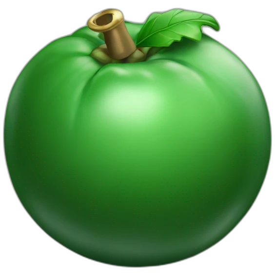 Mate imperial con un anillo piedra verde emoji
