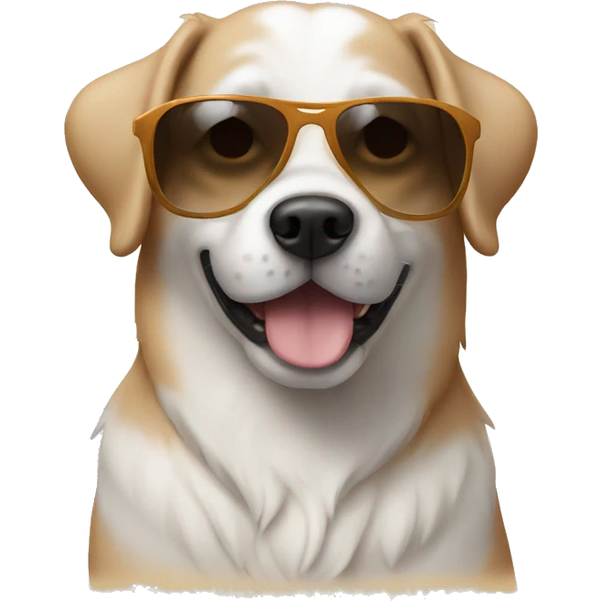 dog wearing sunglasses emoji