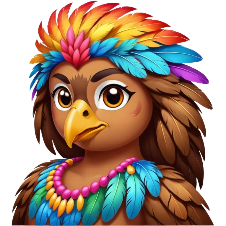 Strong female bird emoji