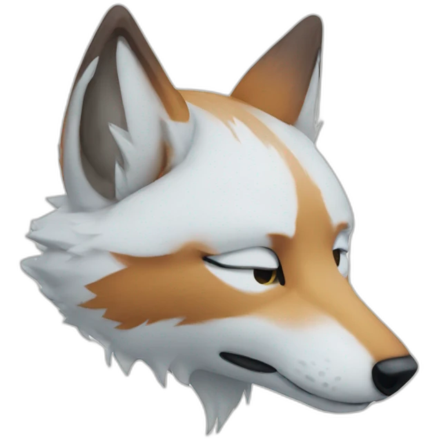 snow fox emoji