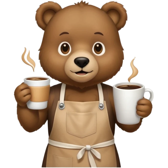 Barista Bear emoji
