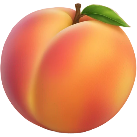 Peach fruit emoji