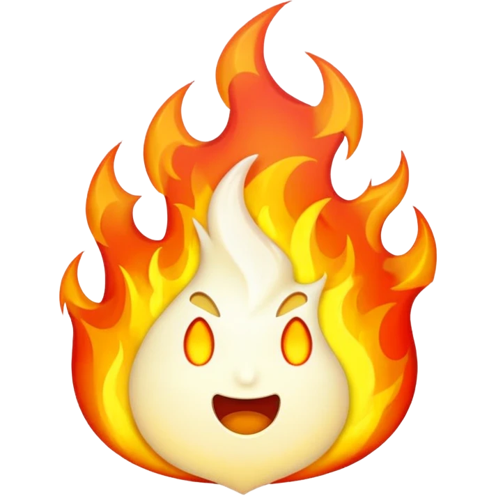White fire emoji