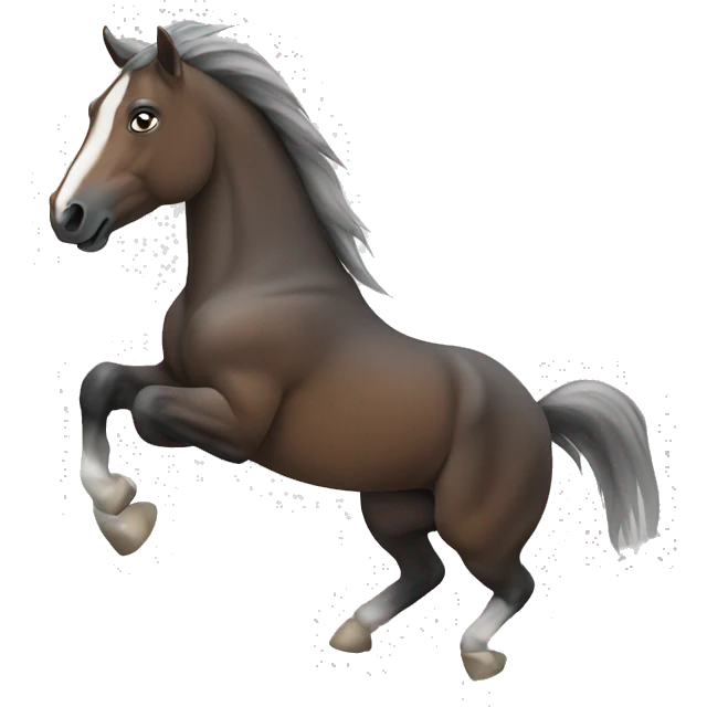 Horse rearing  emoji
