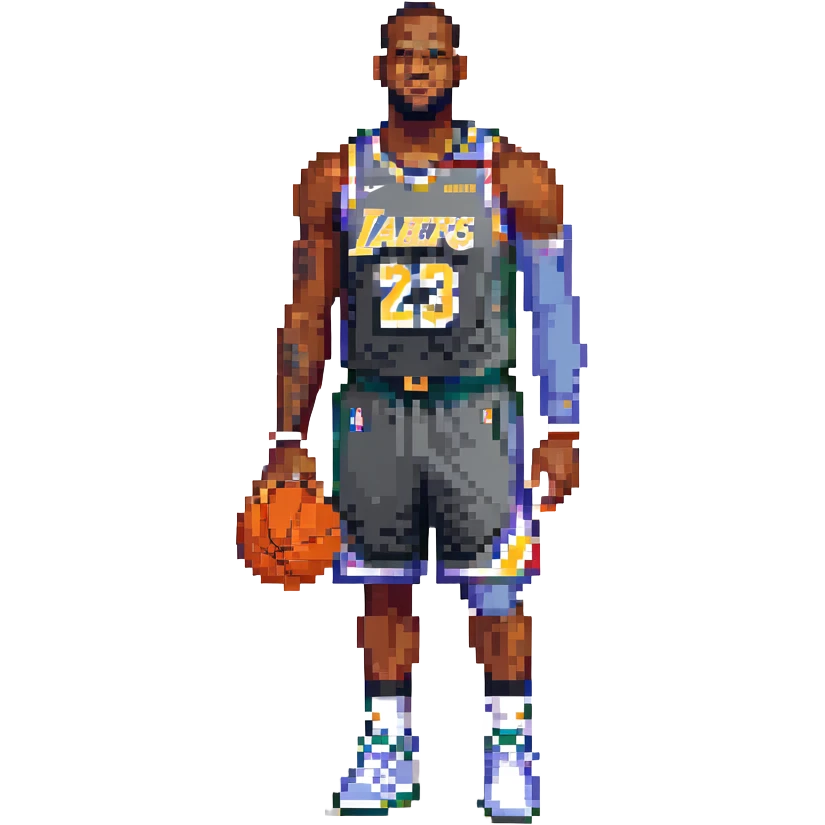 LeBron James in basketball uniform emoji