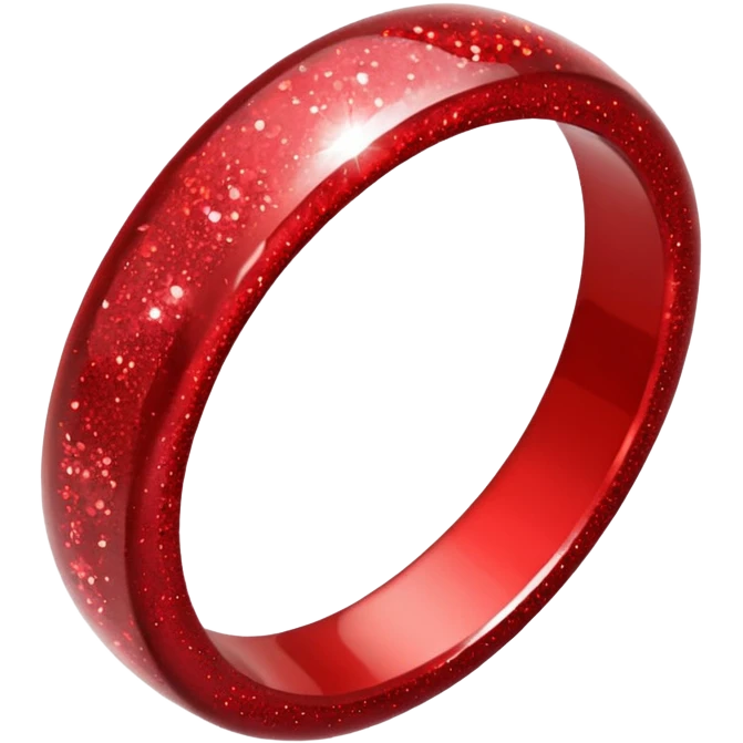 red glitter ring emoji