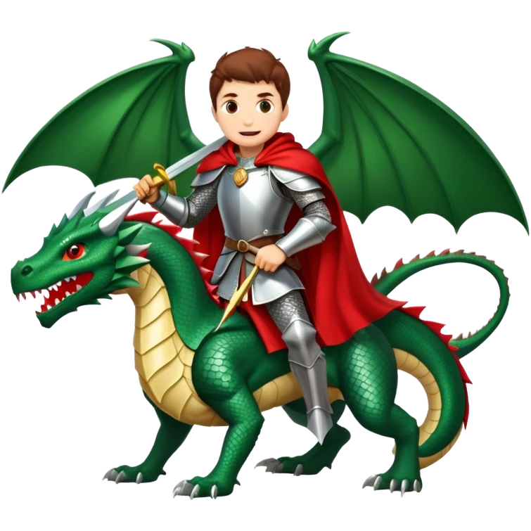 Saint george and the dragon  emoji