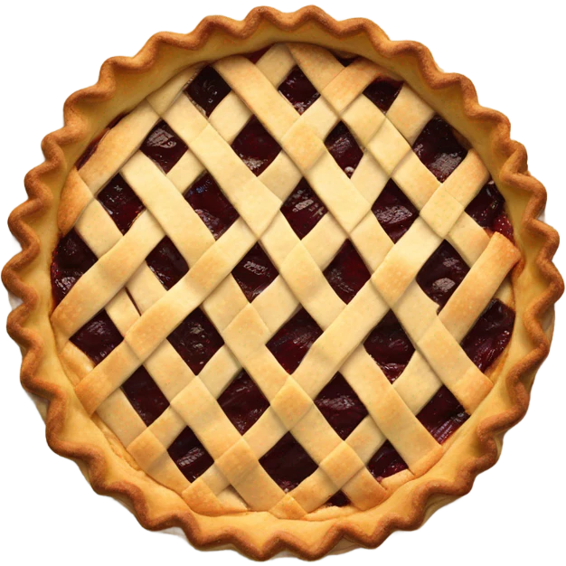 Christmas pie isolated emoji