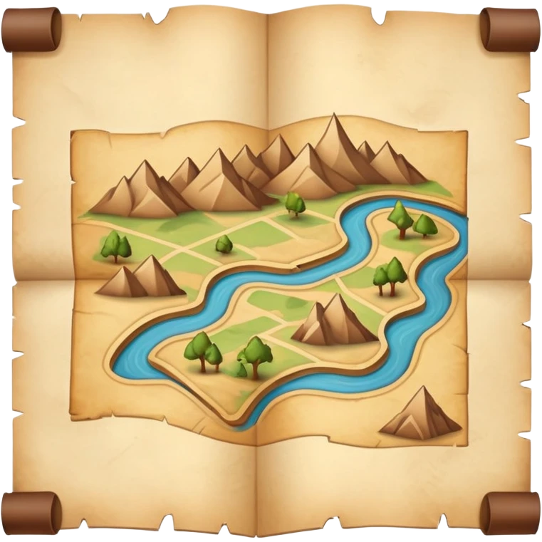 map with fold marks emoji