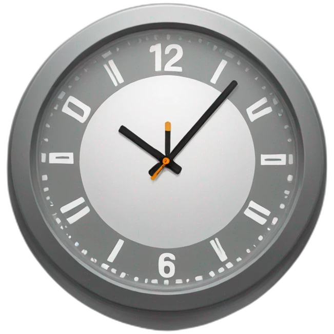 reloj gris emoji