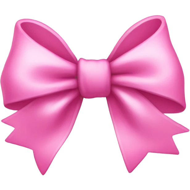 Pink bow with white highlights  emoji