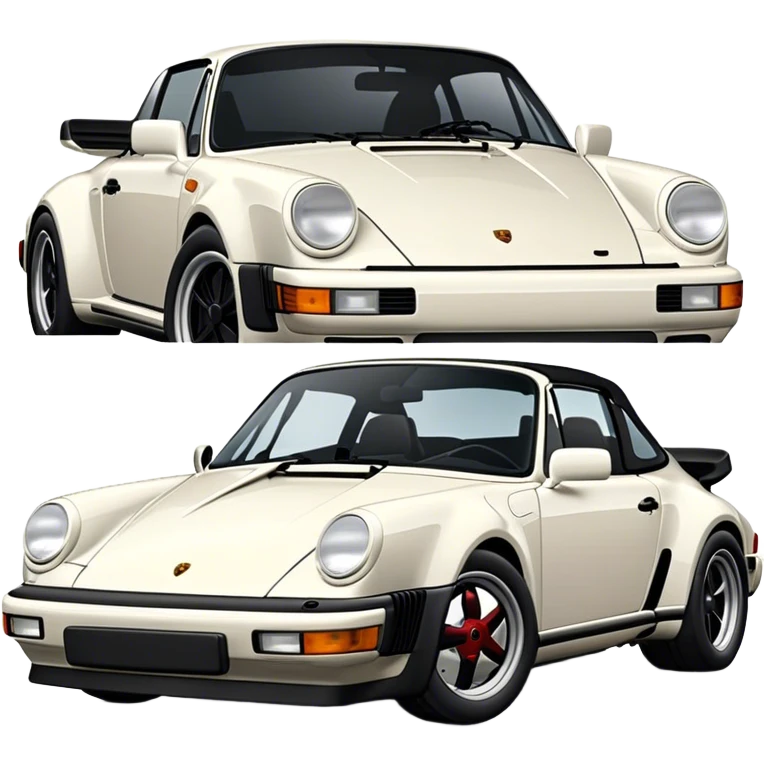 Gmodel 1982 porsche targa turbo in black emoji