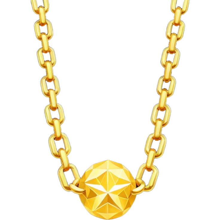 fantasy magic heavenly golden chains low poly emoji