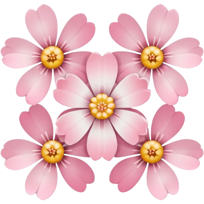 white sakura with a pixelated effect emoji