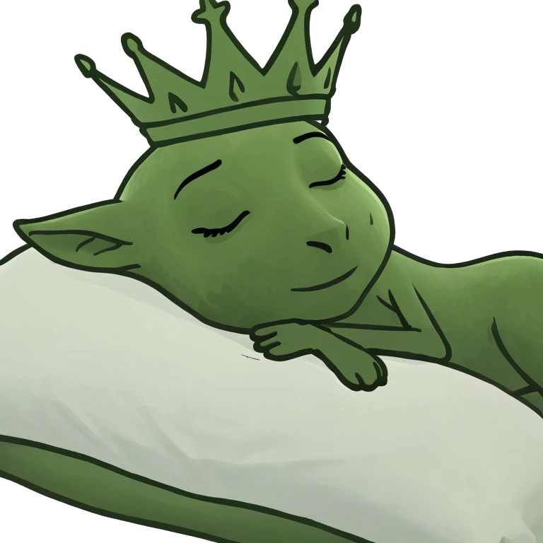 Queen sleeping emoji