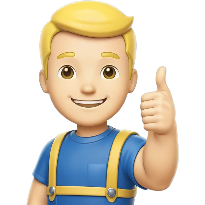 Vault boy from fallout  emoji