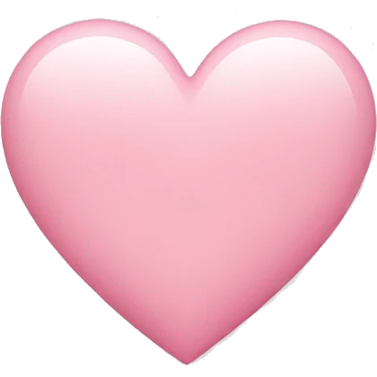 Light Pink heart emoji