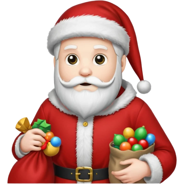 The reaper dressed as santa emoji