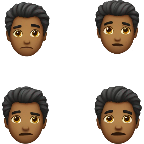Saddest face ever emoji