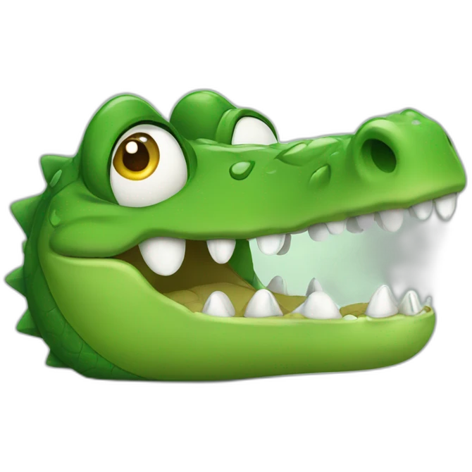 sad crocodile with tears emoji