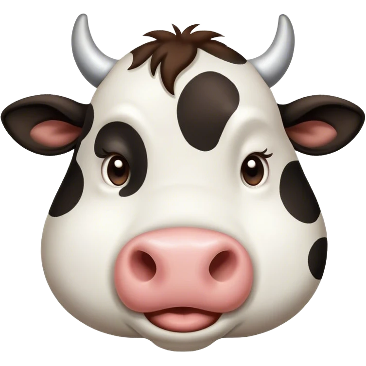 Cinematic Cute Yawning Black and White Cow Portrait Emoji, Head tilted slightly with a dramatic, wide-open yawn, showcasing a smooth, contrasting coat of black and white, floppy ears slightly drooping, round brown eyes barely open in drowsy contentment, Simplified yet irresistibly adorable features, highly detailed, glowing with a soft, cozy glow, high shine, relaxed yet expressive, stylized with a touch of modern whimsy, bright and endearing, soft glowing outline, capturing the essence of a sleepy yet affectionate cow, so drowsy it feels like it could stride out of the screen and curl up for a nap! emoji