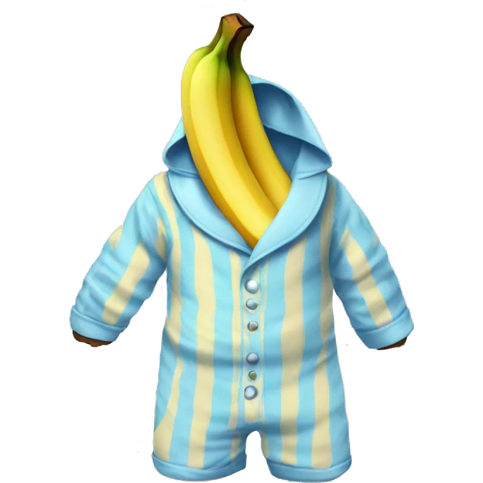 Banana in pajamas emoji