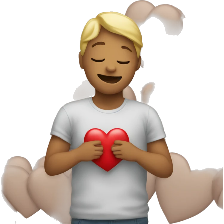 Face hugging a heart emoji