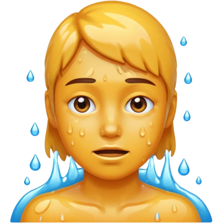 Sweaty wet face  emoji