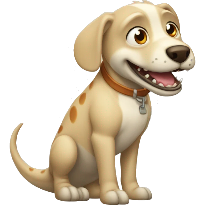 perro dinosaurio emoji